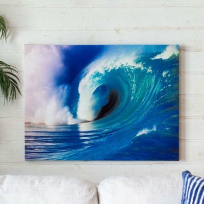 アートパネル ビッグウェーブ キャンパス パネル ビーチ 海 風景 写真 約 W 45cm D 60cm H 2.7cm  [67041]【 アート キャンパスアート 壁掛け プリント フォト グラフィック ウォール デコレーション 北欧 インテリ