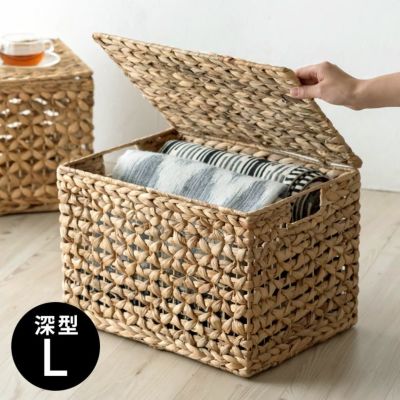 かご収納 ナチュラル フタ付き収納 おもちゃ箱 トイレ 大きい ラタン 風 バスケット 籐 籠 ハンドル 収納ケース 収納かご ピクニック リビング収納