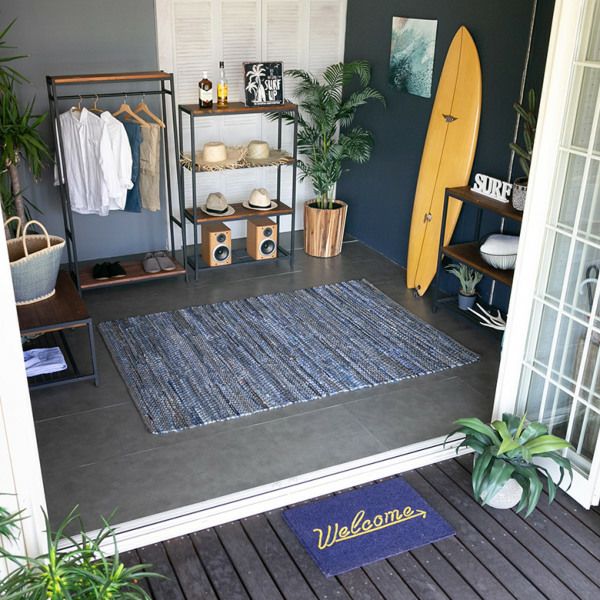 訳あり】ラグ マット ラグマット インド デニム 約130×190cm 訳あり】ラグ マット ラグマット インド デニム 約130×190cm
