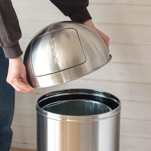 ゴミ箱 ダストボックス トラッシュカン ステンレス 30L 筒形 蓋つき