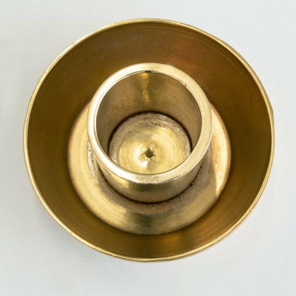 キャンドルホルダー キャンドルスタンド 高さ 6cm 直径 2cm 真鍮