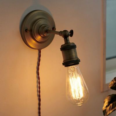 ブラケットライト ウォールライト ライト 1灯 電球 E26 ゴールド 壁 壁付け 壁掛け 角度調整  [91548]【 照明 照明器具 間接照明 コンセント おしゃれ インテリア 雑貨 リビング ダイニング キッチン 寝室 玄関 廊下