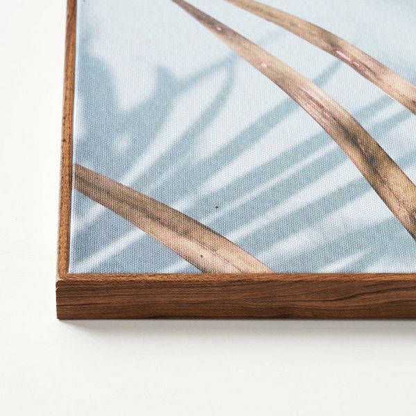 アートパネル パームリーフ フレーム付き グリーン 幅30×高さ40cm