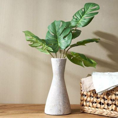フェイクグリーン モンステラ 高さ 65cm 観葉植物 グリーン アーティフィシャルプランツ フェイクプランツ 造花 アートプランツ ディスプレイ おしゃれ ナチュラル ボタニカル エスニック リビング カフェ 店舗 イン
