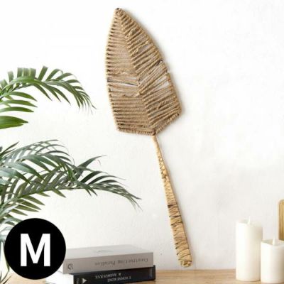 リーフ オブジェ Mサイズ 高さ 約 79cm 造花 葉 スティック ジュート 麻 ウォーターヒヤシンス アイアン ディスプレイ 装飾 花材 置物 フラワーアレンジメント 壁飾り ウォールデコレーション デコレーション おしゃ