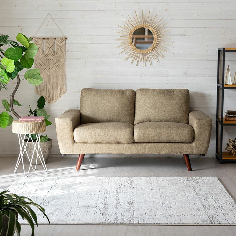 ☆来店限定☆ブランドソファー BAUHAUS ファブリック2Pソファー 