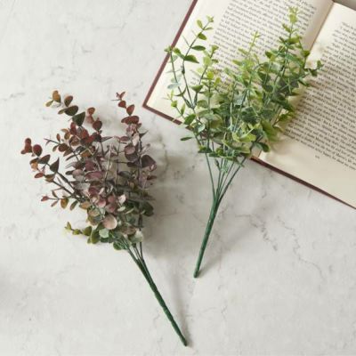 ユーカリ ブッシュ 造花 アーティフィシャルグリーン フェイクグリーン 高さ 32cm アートプランツ インテリア 観葉植物 植物 葉 花材 飾り コーディネート フラワーアレンジメント ディスプレイ リゾート 南国 おし