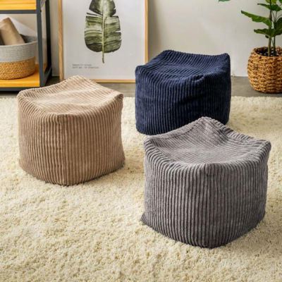 ビーズクッション キューブ クッション 座椅子 プフ オットマン スツール コーデュロイ べージュ グレー ネイビー キューブクッション ミニ 1人用 一人用 スクエア 四角 家具 インテリア おしゃれ 北欧 Colon コロン