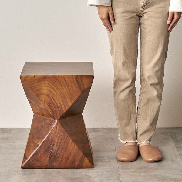 スツール サイドテーブル 椅子 イス ウッドスツール 天然木 木製 約 W