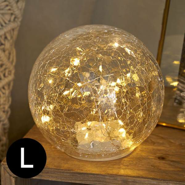 ガラスドーム LED照明付き