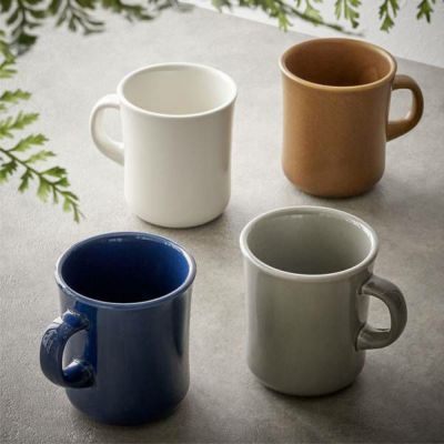 マグカップ コーヒーカップ 400ml 日本製 約 W 11.5cm D 9cm H 10cm ホワイト グレー ネイビー ブラウン スープカップ 食器 コップ カップ マグ 磁器 コーヒー スープ 紅茶 器 電子レンジ 食洗機 OK 可能 対応 おし