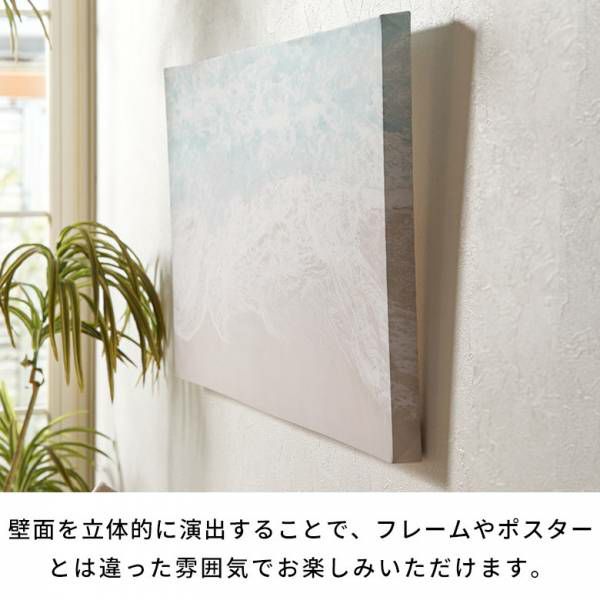 アートパネル 海 波 海岸 砂浜 海辺 キャンパス パネル 約 W 80cm D