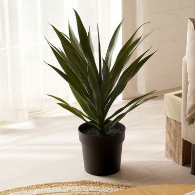 フェイクグリーン アガベ 高さ 70cm 観葉植物 グリーン フラワー 花 アーティフィシャルプランツ フェイクプランツ 多肉植物 造花 アートグリーン ディスプレイ ナチュラル 7号鉢 リビング 寝室 玄関 リゾート おし
