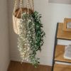 フェイクグリーンホワイトフラワー高さ75cm観葉植物グリーン花アーティフィシャルプランツフェイクプランツ植物リーフ造花アートグリーンディスプレイナチュラルハンギングブッシュリビングリゾートおしゃれ北欧インテリア雑貨西海岸[94762]