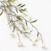 フェイクグリーンホワイトフラワー高さ75cm観葉植物グリーン花アーティフィシャルプランツフェイクプランツ植物リーフ造花アートグリーンディスプレイナチュラルハンギングブッシュリビングリゾートおしゃれ北欧インテリア雑貨西海岸[94762]