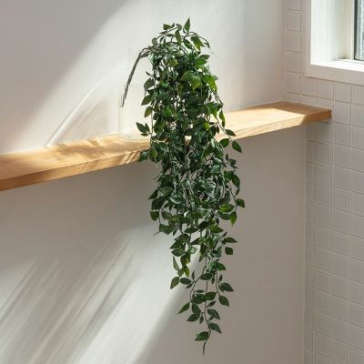 フェイクグリーン フィカス 高さ 82cm 観葉植物 グリーン フラワー 花 アーティフィシャルプランツ フェイクプランツ 植物 リーフ 造花 アートグリーン ディスプレイ ナチュラル ハンギングブッシュ リビング リゾー