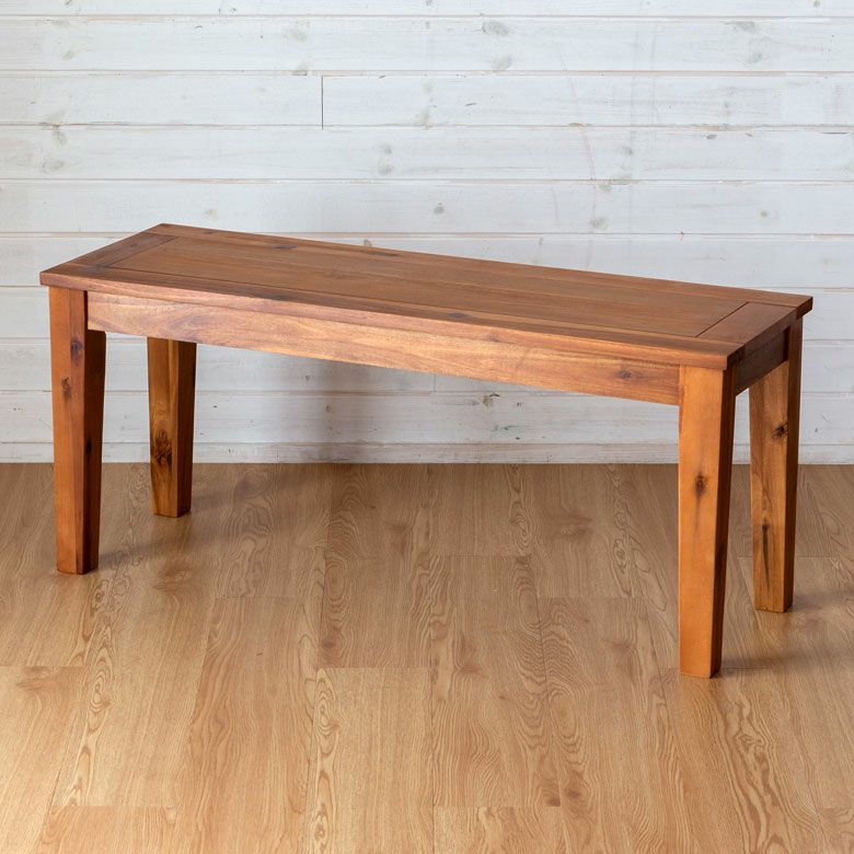 ベンチ木製104×35長方形2人掛け[91389]【ベンチチェア食卓天然木ナチュラルアカシアウッドシンプル】