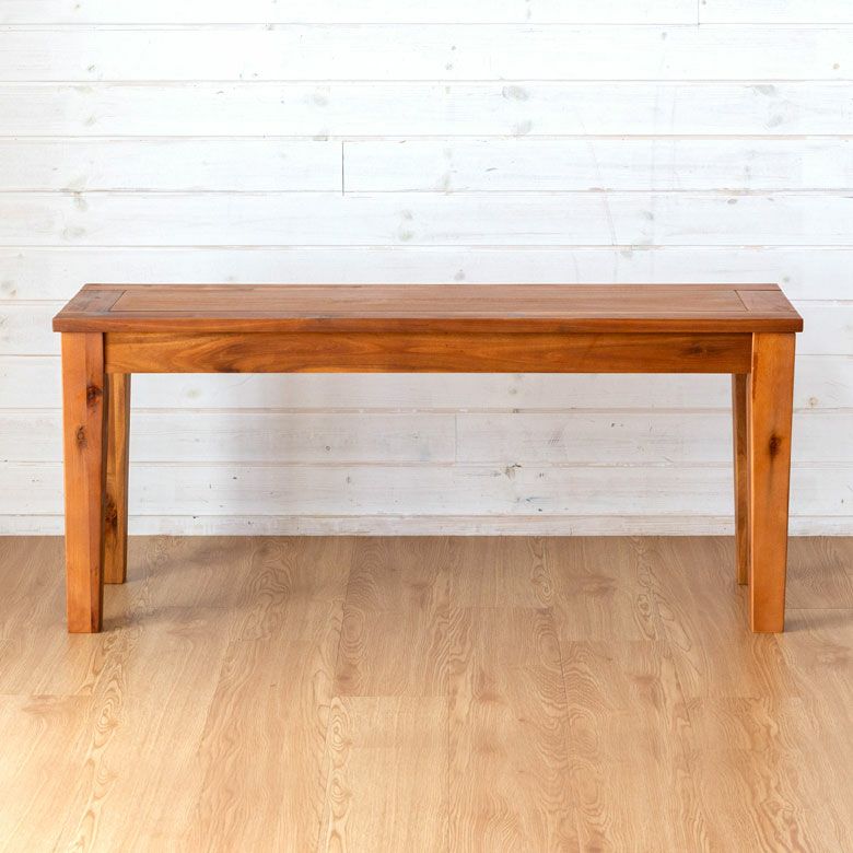 ベンチ木製104×35長方形2人掛け[91389]【ベンチチェア食卓天然木ナチュラルアカシアウッドシンプル】