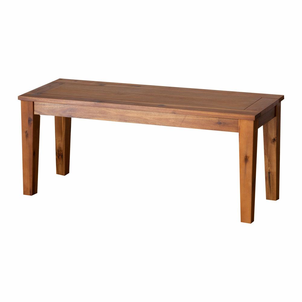 ベンチ木製104×35長方形2人掛け[91389]【ベンチチェア食卓天然木ナチュラルアカシアウッドシンプル】