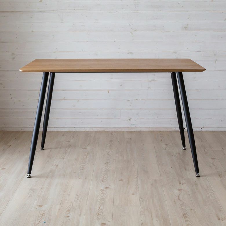 ダイニングテーブルテーブル２人掛け木製スチール[91428]【長方形コンパクトダイニングモダン食卓天然木おしゃれ】