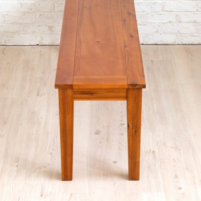 ベンチ 木製 134×35cm 2人掛け イス 天然木 ナチュラル アカシア