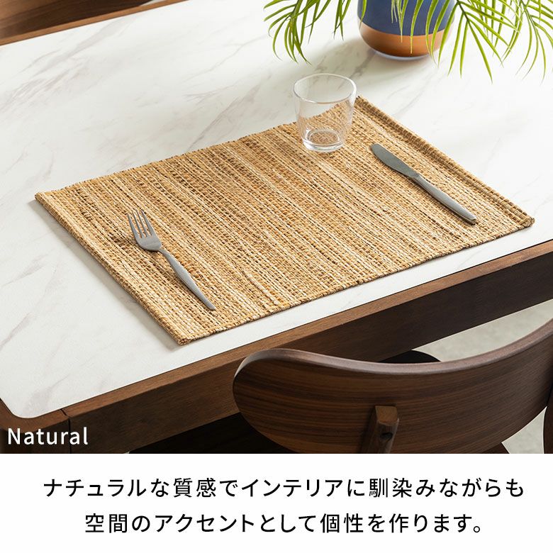 ランチョンマットシーグラスプレイスマット約W48cmD35cmH0.5cmプレースマットディスプレイマットテーブルコーディネートダイニングキッチンリビングテーブルディスプレイアートおしゃれ北欧リゾート雑貨インテリアメール便対応西海岸[1409]