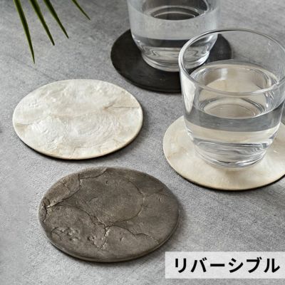 コースター カピスシェル シェル 貝 ラウンド 円型 1枚 リバーシブル 約 W 10cm D 10cm H 1cm トレイ トレー デコレーショントレイ ディスプレイトレイ テーブルウエア ダイニング キッチン キッチン雑貨 おしゃれ 