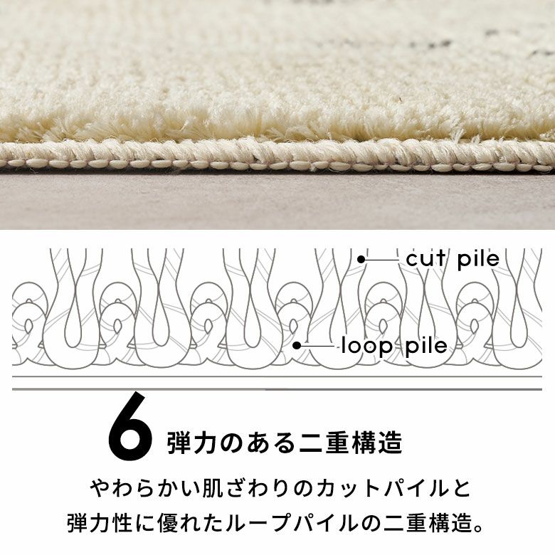 日本製ラグラグマット約135×185cm国産ベニオワレン風クロス長方形防ダニ抗菌防臭洗えるカーペット絨毯じゅうたんホットカーペット床暖房対応可敷物マットオールシーズンウォッシャブルおしゃれ北欧リゾート雑貨インテリア西海岸風[84351]