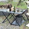 ラックテーブル折りたたみ約W57cmD56cmH7cmキャンプアウトドアBBQ折りたたみテーブル折りたたみラック3段フィールドラックキャンピングラックキャンプラックキャンプテーブルアウトドアテーブルおしゃれ北欧雑貨家具インテリア西海岸[94815]