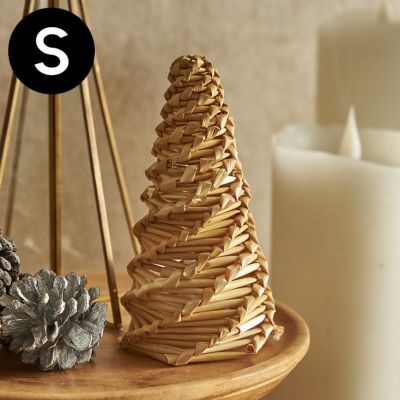 クリスマスをやさしく彩るストローツリーオブジェ(S)[94824]