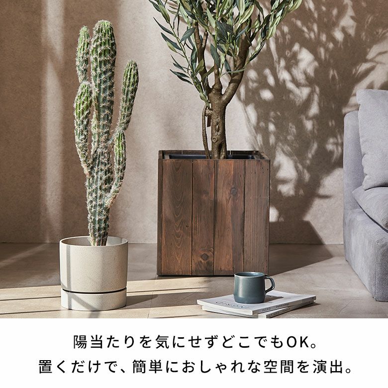 水やりの要らないリアルな造花 柱サボテンのフェイクグリーン[94860