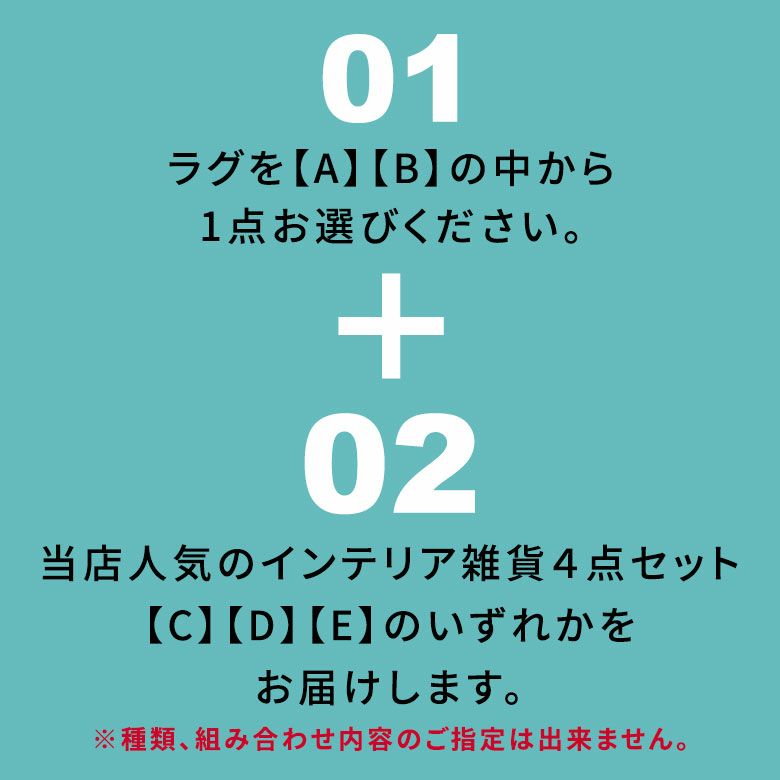 2025年新春福袋5点入り選べるラグ送料無料福袋セット初売りHAPPYBAGラグ生活雑貨雑貨インテリア大入り年末年始西海岸塩系男前ELEMENTS[hb2025-e6000]