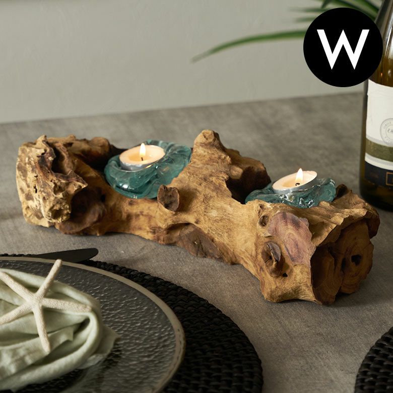 天然石を超える新素材天板と 天然ラバーウッドのサイドテーブル[c-84313]