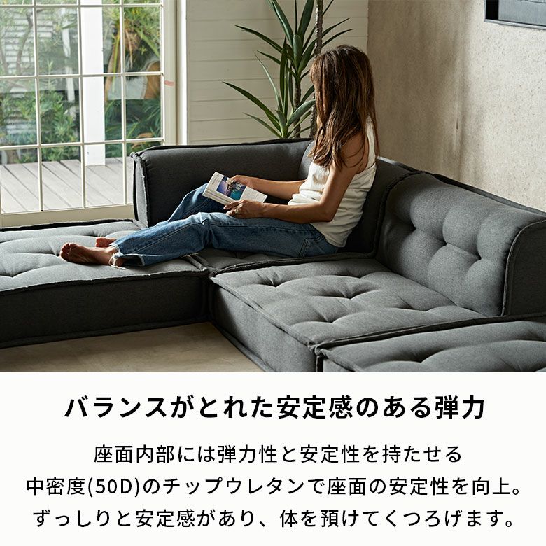 送料設置無料　2人掛けソファ リンドラ│アームレスソファ 2人掛け│アイボリー 7265564 │【公式