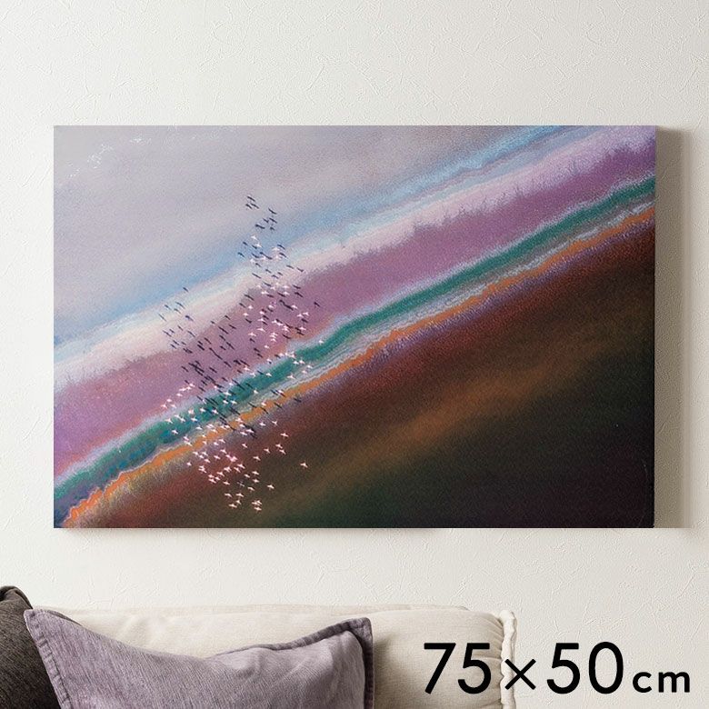 穏やかな海風を感じるやわらかなグラデーションの抽象デザインアート